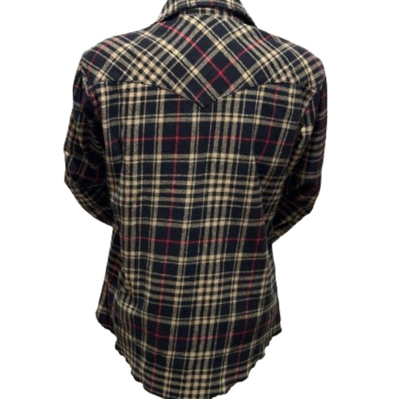 NWOT- Wrangler Men's Textured Western Shirt Jacket Heavy Plaid Snap Button - Picture 2 of 7